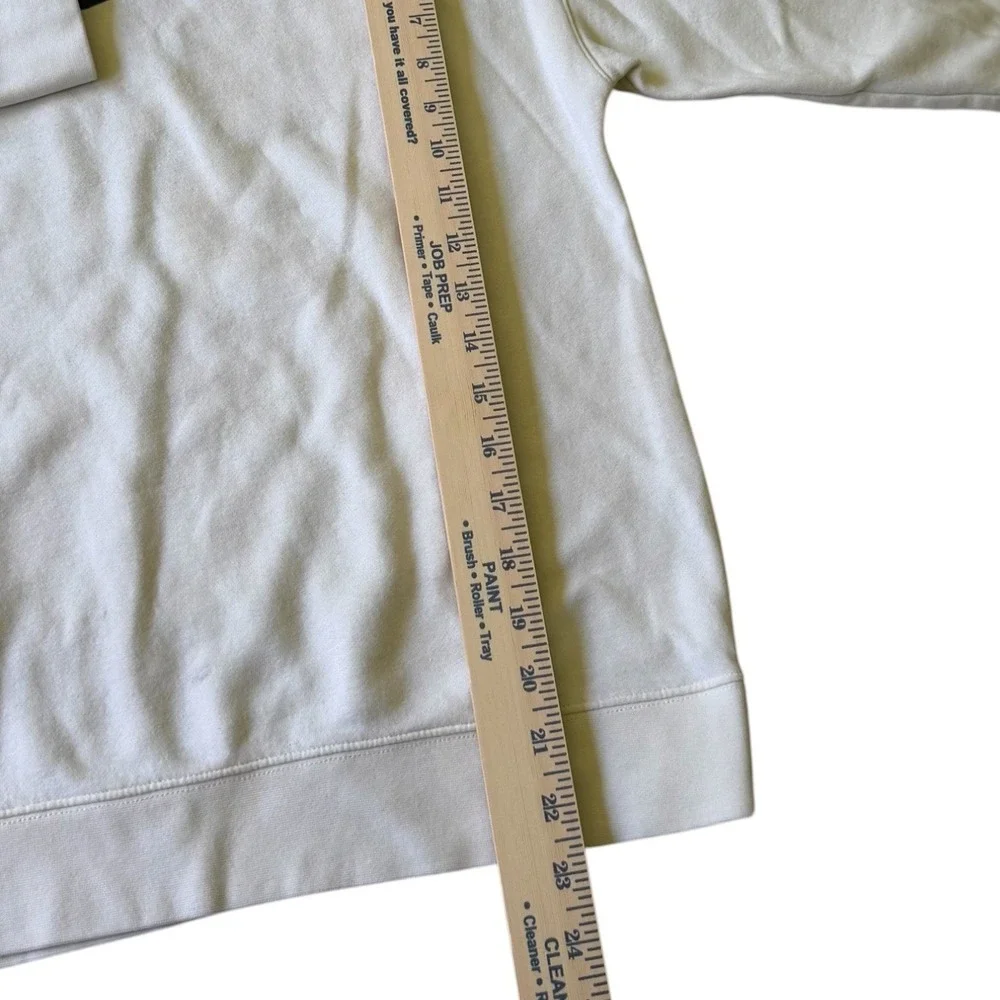 Nike Sportswear Essential Crewneck Sweatshirt Cream Off White Logo‎ Womens L